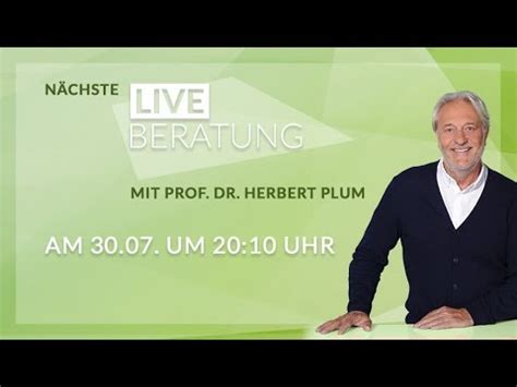 Vitamin D3 Liveberatung mit Prof. Dr. Herbert Plum .